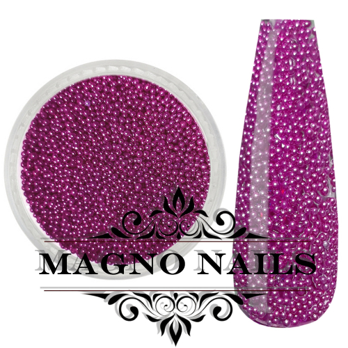 Nail Art Glasperlen - Glas Beads - purpur metallic Nägel Nail art Nailart Nageldesign Nagel